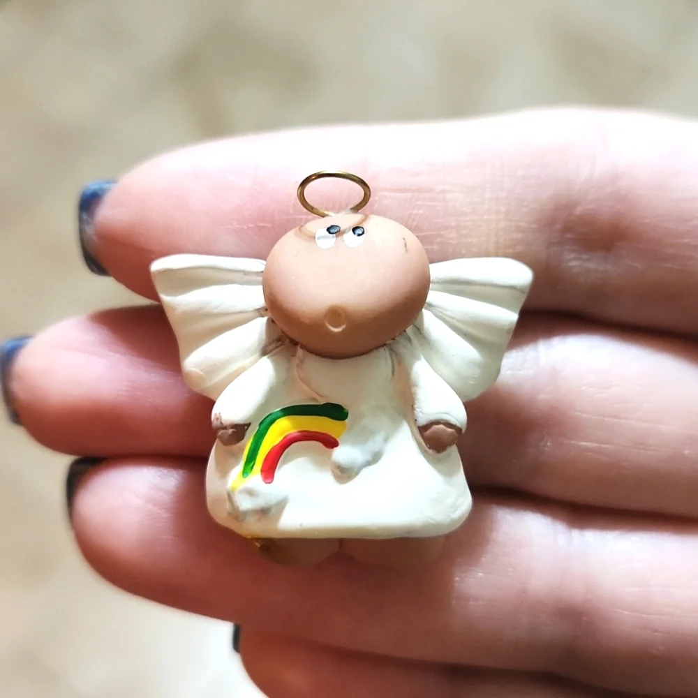 Kirk 2001 Rainbow Angel Brooch RARE